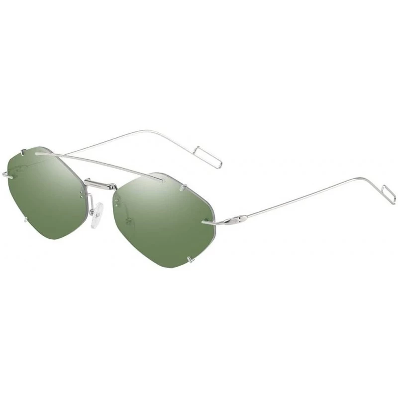 Rectangular Polarized Sunglasses Protection Activities - Green - CI18WY29ZI8 $11.90
