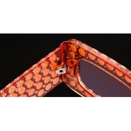 Oversized 2018 Hot Sale Oversized Diamond Womens Square Luxury Brand Designer Eyewear UV400 - Leopard - CE189MOLXD6 $12.27