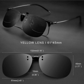 Rimless Clip on Sunglasses Over Prescription Glasses for Women Men Polarized Flip up Sunglasses with Case - CS18SIK8YZR $16.62