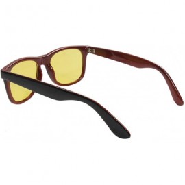 Square Anti Glare Yellow Lens anti blue light glassesWomen Men Glasses computer square Glasses - Black and Red - C918SMTIH8O ...