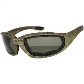 Goggle Motorcycle Padded Foam Glasses Smoke Mirror Clear Lens - Camo1_green - CL18923CTID $12.70
