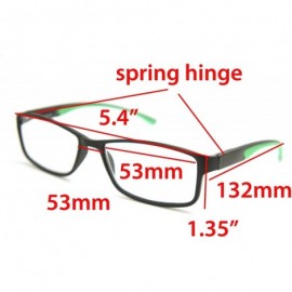 Rectangular Full-Rimless Flexie Reading double injection color Glasses NEW FULL-RIM - CY1803TI8E9 $20.65