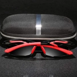 Sport 2019 Polarized Outdoor Sport Sun Glasses Men Outdoor Sports 18020 RED BLACK - 18020 Red Black - C518Y2NQQ8U $14.62
