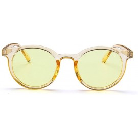 Round MOD-Style Cat Eye Round Frame Sunglasses A Variety of Color Design - S06 - CW189OL2ORD $22.63