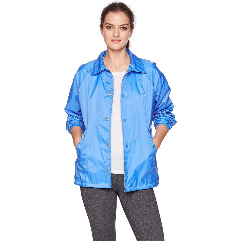 Sport Nylon Coach's Jacket/Lined - Columbia Blue - CO114YI666N $11.04