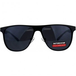 Square Mens Fashion Sunglasses Stylish Designer Fashion Shades UV 400 - Black - CL18CE5HDLZ $8.88