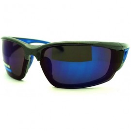 Sport Mens Outdoor Sports Fashion Sunglasses Half Rim Style - Gray Blue - C411QKI2UW9 $10.21