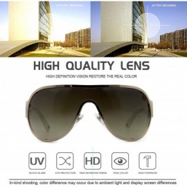 Wrap exquisite Protection definition motorcycle Sunglasses - Gold - C8194MWTM00 $18.67