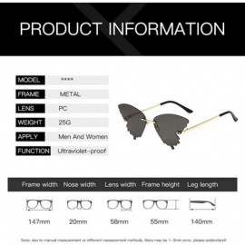 Sport Summer Butterfly Sunglasses Gradient Butterfly Shape Frame - D - CN190MWCHMG $8.42