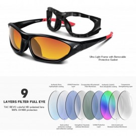 Wrap Polarized Sports Sunglasses for Men Women Youth Motorcycle Safety Driving Riding Military Goggles TAC Glasses - CE18RNLO...