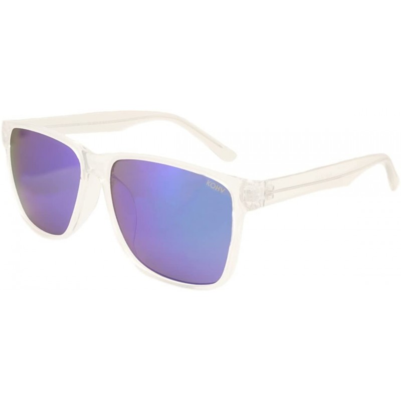 Rectangular Piper Gloss Mirror Sunglasses - CV18GQUW398 $20.40