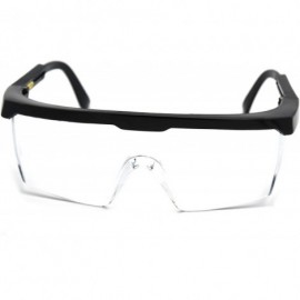 Rectangular Medical Safety Glasses Surgical Liquid Splash Shield Cushion Meets ANSI Z87.1 - Black - CL18D74D8O0 $12.75