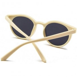 Square MOD-Style Cat Eye Round Frame Sunglasses A Variety of Color Design - S01 - CR189OKYDQA $21.24