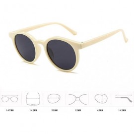 Square MOD-Style Cat Eye Round Frame Sunglasses A Variety of Color Design - S01 - CR189OKYDQA $21.24