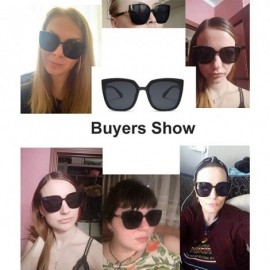 Cat Eye Cat Eye Sunglasses for Women Oversized Irregular Fashion Vintage Design UV400 Protection - CS196CMUIZG $12.06