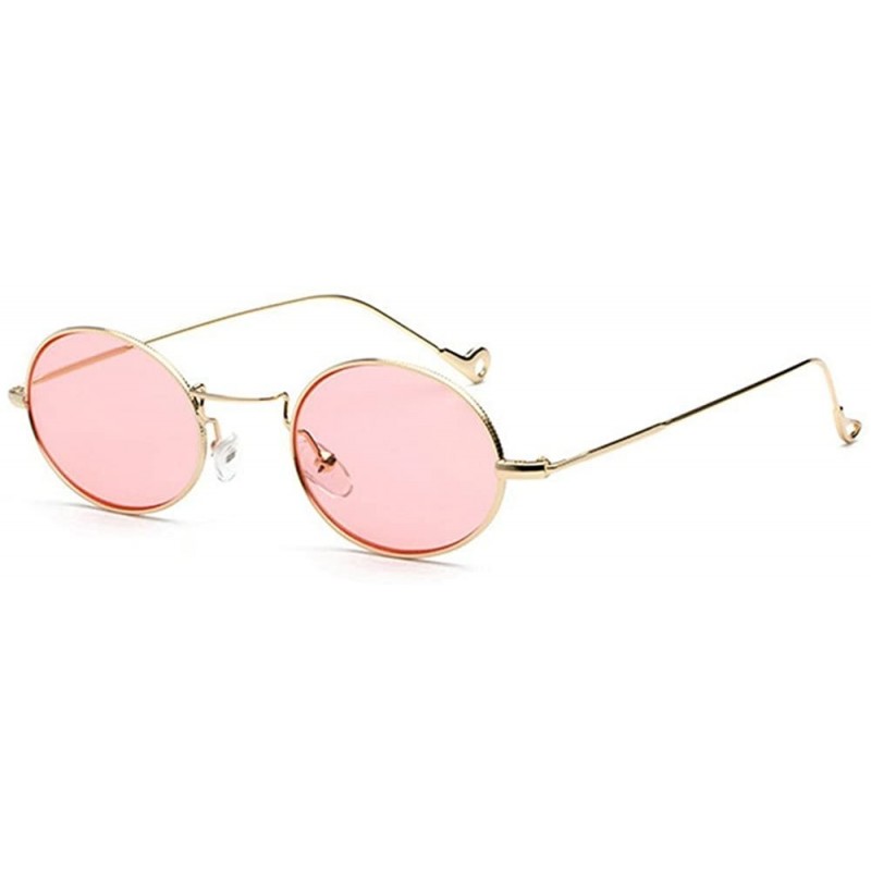 Oval 2018 Fashion Classic Oval Sunglasses For Womens/Mens HD Lens Eyewear UV400 - Pink - C81896LUGL9 $9.80