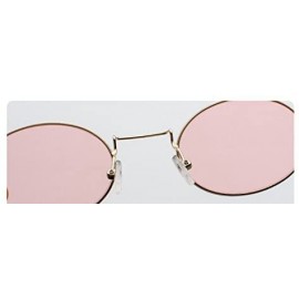 Oval 2018 Fashion Classic Oval Sunglasses For Womens/Mens HD Lens Eyewear UV400 - Pink - C81896LUGL9 $9.80