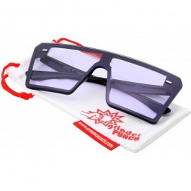 Oversized Modern Oversize Color Tone Square Sunglasses - Purple - CA18LG0QME0 $9.95