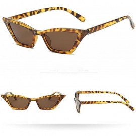 Square Unisex Fashion Eyewear Unique Sunglasses Cat Eye Vintage Glasses - Multicolor B - CT1970H7X60 $10.99