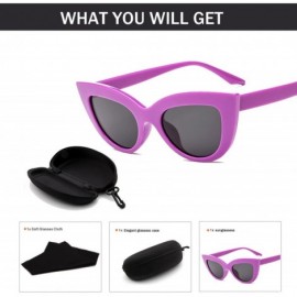 Cat Eye Men's Fashion Cat Eye Lady Sunglasses Retro Mod Style Retro Sunglasses (Color NO.1) - No.1 - CJ1993ASD5C $40.35