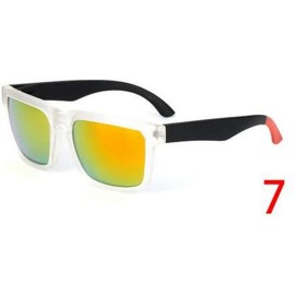 Rimless Vintage Sunglasses Men Reflective Mirror Sun Glasses Women Retro Square Driving Eyewear - 4 - CE194O9LMMG $27.44