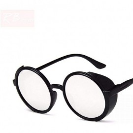 Oversized 2019 Vintage Punk Sunglasses Women Brand Designer Oversized Outdoor Black Blue - Black Pink - CI18Y6STIQM $9.07