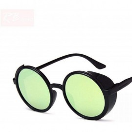 Oversized 2019 Vintage Punk Sunglasses Women Brand Designer Oversized Outdoor Black Blue - Black Pink - CI18Y6STIQM $9.07