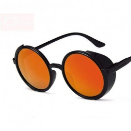 Oversized 2019 Vintage Punk Sunglasses Women Brand Designer Oversized Outdoor Black Blue - Black Pink - CI18Y6STIQM $9.07