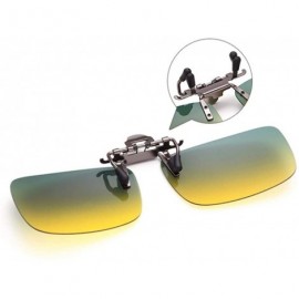 Square Polarized Clip On Sunglasses Men Women Driving Day And Night Vision Square - Square - CG18XNH4SR2 $13.01