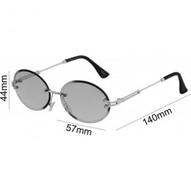 Rimless Elegant Rimless Vintage Retro Oval Gold Clear Lens Fashion Diamond Cut Edge Fashion Sunglasses - Clear - CX197CU7LIL ...