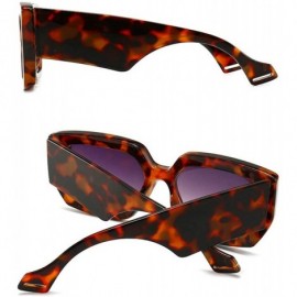 Rectangular Sunglasses Designer Rectangle Fashion Glasses - Leoaprd - C6198KL6W9L $14.10