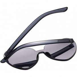 Rimless Heart Shape Sunglasses Party Sunglasses- Sunglasses Eyewear Accessory Eyewear - Gray - C91933A8M40 $7.01