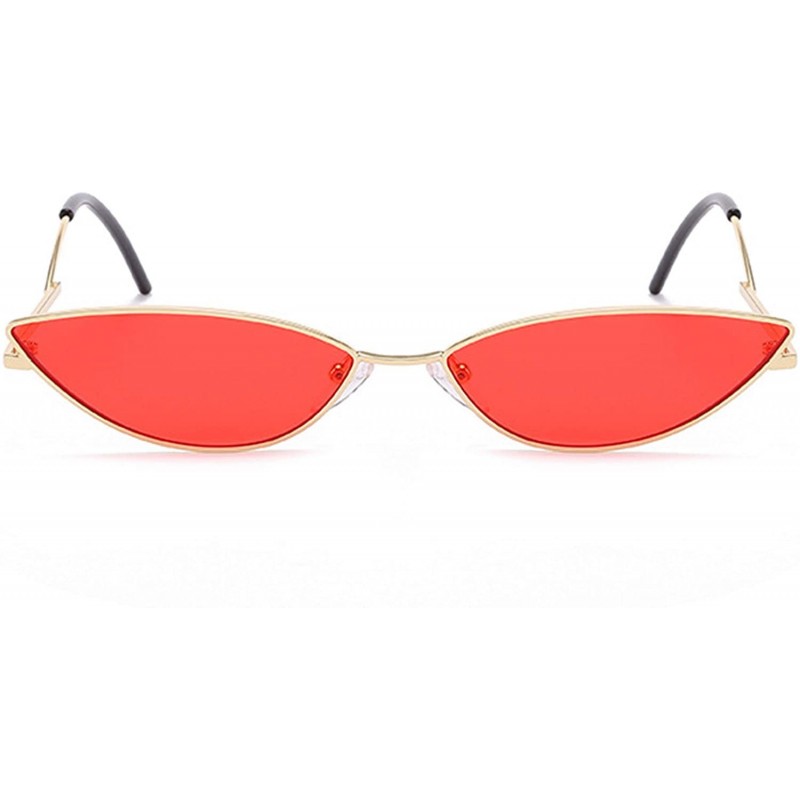 Oversized Polarized Sunglasses Protection Fashion Festival - Gold Red - CI18TQXZLUR $18.05