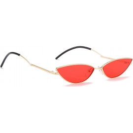 Oversized Polarized Sunglasses Protection Fashion Festival - Gold Red - CI18TQXZLUR $18.05