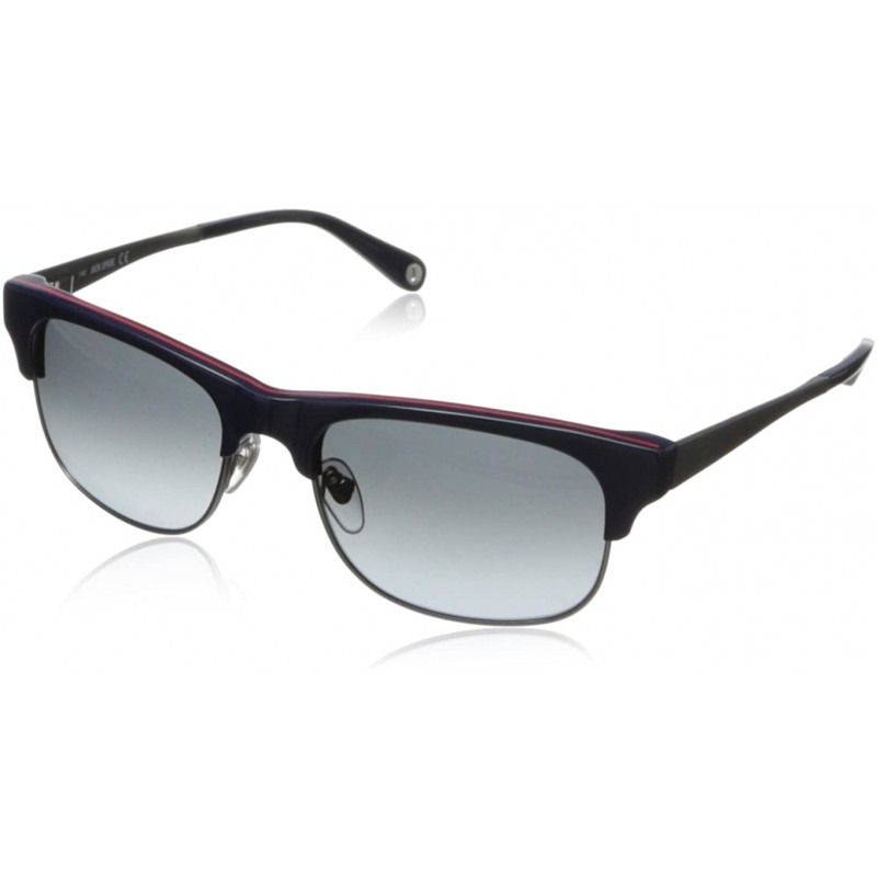 Rectangular Men's Sawyes Rectangular Sunglasses - Navy - CN11JITNMT7 $37.94