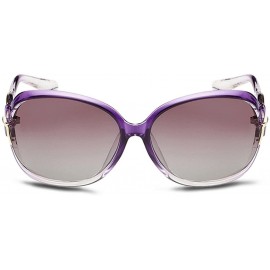 Sport Womens Classic Chic Oversized 400UV Sunglasses Shades UV Protection - Purple - CD18234AL73 $14.02