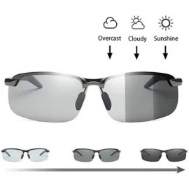 Square Seek Fish Chameleon Glasses Brainart Men's Photochromic Sunglasses - Black - CC198R8OYNR $13.07