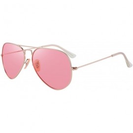 Aviator Classic Pilot Polarized Sunglasses for Men/Women58mm O8025 - Pink - C618H39ZHH5 $14.28