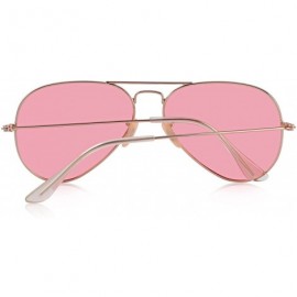 Aviator Classic Pilot Polarized Sunglasses for Men/Women58mm O8025 - Pink - C618H39ZHH5 $14.28