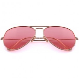 Aviator Classic Pilot Polarized Sunglasses for Men/Women58mm O8025 - Pink - C618H39ZHH5 $14.28