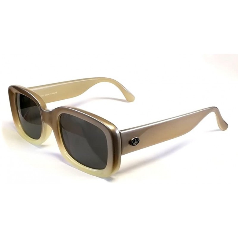 Square Barcelona Princess Designer Sunglasses in Beige - C8125SK1YL7 $17.54