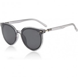 Oversized Classic Vintage Retro Polarized Oversized Keyhole Round Mirrored Lens Sunglasses for Women Men - CS18SEC5DAD $11.30