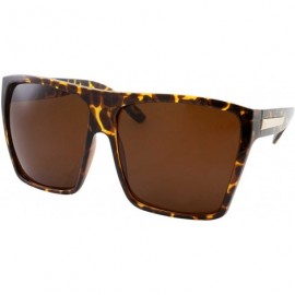 Oversized Large Retro Style Square Oversize Flat Top Sunglasses Shades - Tortoise - CH18E55QT4A $7.99