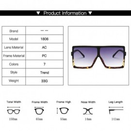 Oversized Plastic Oversized Women Sunglasses Square Brand Designer Big Frame Female UV400 Sun Glasses Oculos Masculino - CB19...