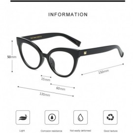 Cat Eye Sexy Cat Eye Optical Glasses Frame Women Brand Designer Spectacles Eyeglasses - Pink - CW1885NCE4N $12.08