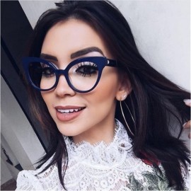 Cat Eye Sexy Cat Eye Optical Glasses Frame Women Brand Designer Spectacles Eyeglasses - Pink - CW1885NCE4N $12.08