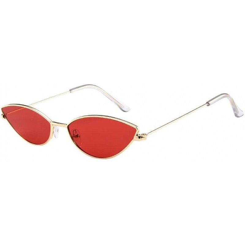 Cat Eye Sunglasses Metallic Streamline Colorful - A - CL199SDQWMQ $7.92