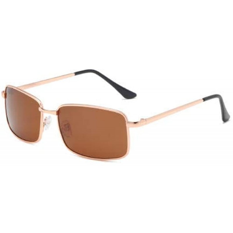 Oversized Men's sunglasses and sunglasses-Gun gray_Brown - C9190MAQ8LR $31.86