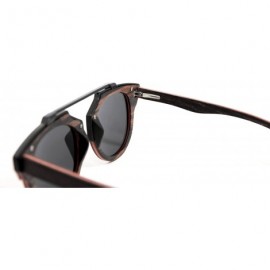 Square Handmade Brand New Naples Wood Sunglasses Flexible Hinge Polarized UV400 Men Women - CI187AX53HU $23.50