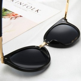 Oversized 2019 New Sunglasses Women Driving Mirrors Vintage Reflective Flat Lens Sun Glasses Female Oculos UV400 - C2 - C9198...